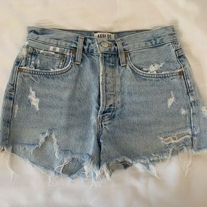 AGOLDE Parker Vintage Cutt Off Short in Swapmeet, size: 24 , lightly worn!